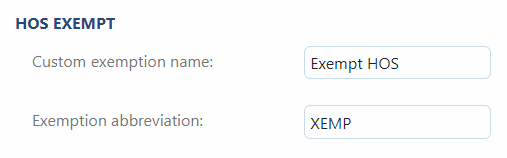 HOS-exempt